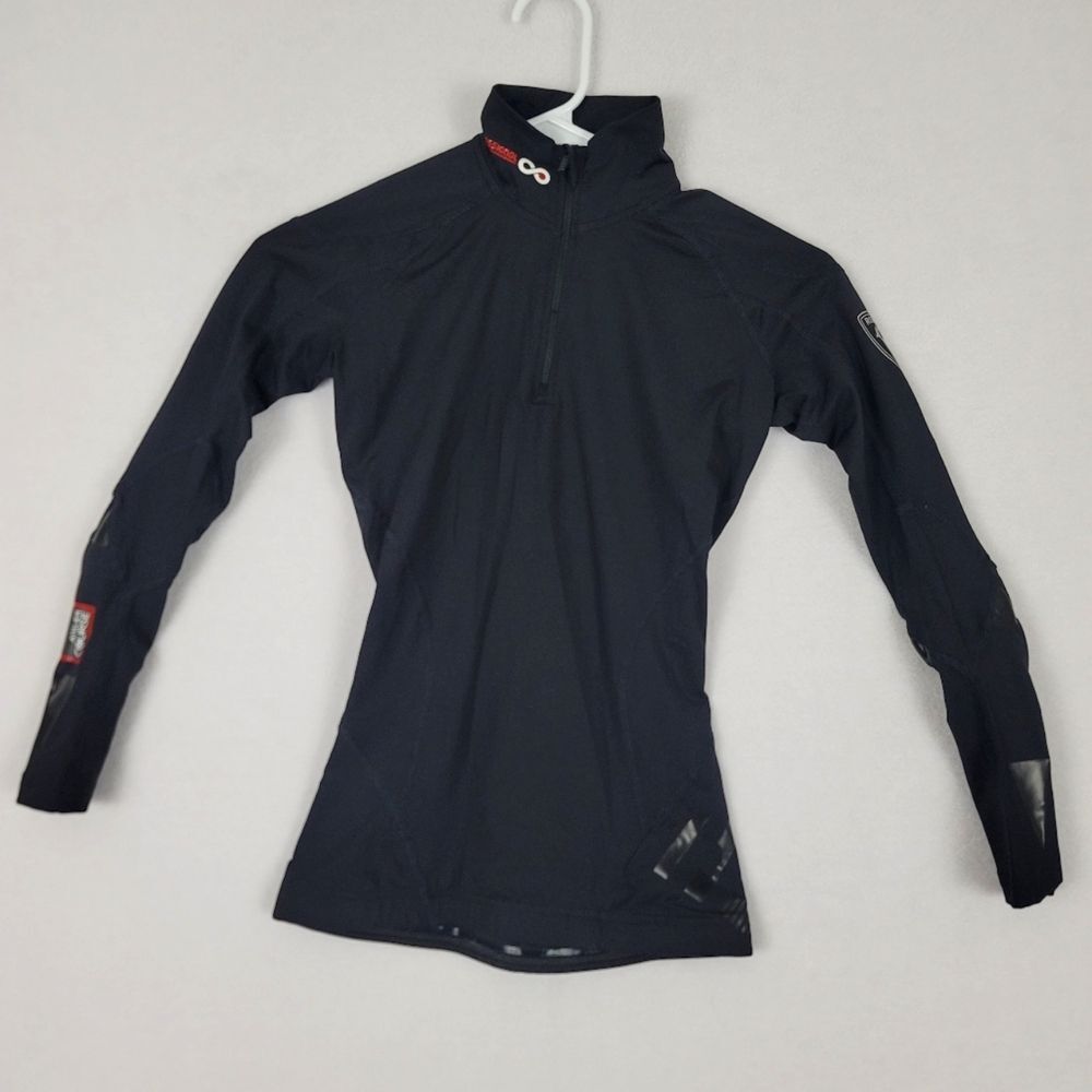 Rossignol Small Black Long Sleeve Full Zip Compression Atelier Course Jacket EUC